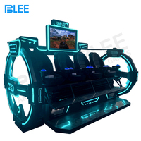 Máquina de Juego de Realidad Virtual para Parque Temático Interior, Simulador de Cine 9D VR de 4 Asientos, Cine 3D 4D 5D 6D 7D 8D 9D