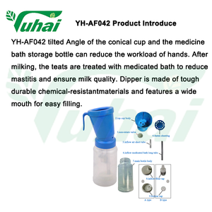 Medicated Bath Cup PP Material Cleaning Products Foam Non Return 300ml Teat Dip Cup/<strong>cow</strong> Washing Foaming - Product Image 2