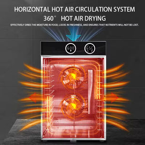 Déshydrateur de fruits et légumes domestique de haute qualité à 12 plateaux avec bouton électronique et porte entièrement vitrée pour snacks aux fruits - Product Image 5
