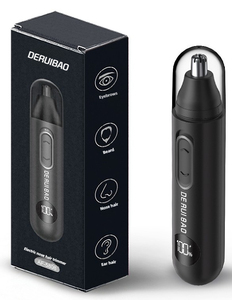 Mini Trimmer per <span class=keywords><strong>naso</strong></span> USB ricarica tascabile elettrico per rimozione dei <span class=keywords><strong>peli</strong></span> dell'orecchio con lame in acciaio inossidabile di precisione a LED ricaricabili - Product Image 1