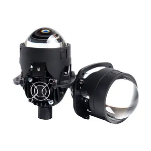 SANVI 2.5英寸S8 12V 45W 6000K H4双发光二极管投影仪镜头高品质汽车发光二极管投影仪镜头前照灯二极管灯改装