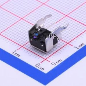TSA067G45-250 Tactile Switch Bent Lead Through Hole-4P,6x6mm Switch Single Pole Single Throw Round Button 2.5N Right Angle - Product Image 2