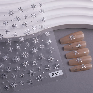 Cristal diamant bleu <span class=keywords><strong>flocon</strong></span> <span class=keywords><strong>de</strong></span> <span class=keywords><strong>neige</strong></span> Nail Art autocollant 5D Relief en trois dimensions bronzant argent <span class=keywords><strong>flocon</strong></span> <span class=keywords><strong>de</strong></span> <span class=keywords><strong>neige</strong></span> ongles autocollant bijoux - Product Image 3