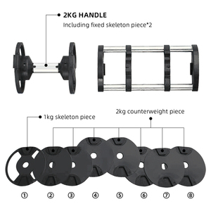 FDFIT Équipement de fitness réglable très vendu, ensemble d'haltères de musculation avec <span class=keywords><strong>logo</strong></span> et couleur personnalisés - Product Image 3