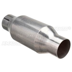 1/2 Piezas de Convertidor Catalítico Universal de 2.5 Pulgadas (63 mm), de Alto Flujo, de Acero Inoxidable, para Automóviles - Product Image 2