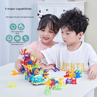 Mainan Musik Susun Anak Lintas Negara, Kursi Susun Plastik, Mainan Balok Bangunan, Mainan Puzzle Keseimbangan Rakitan