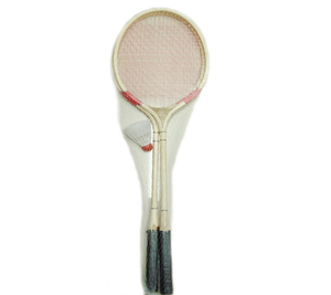 raqueta de badminton promotion Bamboo material 27 Inch badminton racket for training lowest price badminton racket