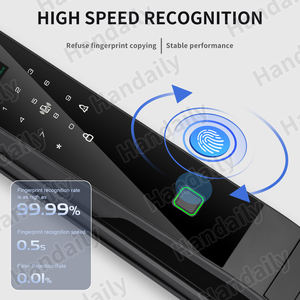 HanDaily Palm Tuya Wifiビデオインターホンスマートドアロック3D顔認識ロック-アンチピークデジタルドアロック - Product Image 4