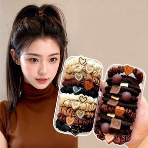 Set di 5 Elastici per Capelli Personalizzati all'Ingrosso, Carini e Delicati sulla Pelle, in Materiale Morbido, Accessori per Capelli con Cartoni Animati, Ottima Elasticità - Product Image 3