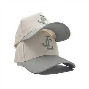 High Quality Two Tone 5 Panel Baseball Cap Custom Embroidery Logo Low MOQ OEM Urban Streetwear Fashion Premium Branded <b>Top</b> - Product Image 3