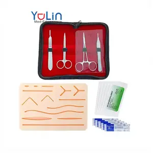 Medical Science Nurse Training School Advanced Skin and Muscle Suture Practice Suture Pad Kit