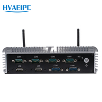 Mini Host Industrial HVAEIPC Intel Core I7 Quad Core DDR4 SSD Sin Ventilador B300 |   Puerto Serie 485, Red Dual, GPIO, Sistema Operativo Linux, 3 Años de Garantía