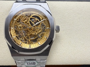 Super Quality Diving Waterproof Mechanical <b>Watch</b> 41mm THB Factory 3120 Movement 154--07 Skeleton <b>Watch</b> yellow dial - Product Image 1