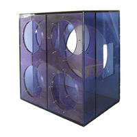 Round Driver Sealed Woofer Plexiglas gehäuse Durchscheinen des Acryl gehäuse für Lautsprecher Plexiglas Subwoofer Box