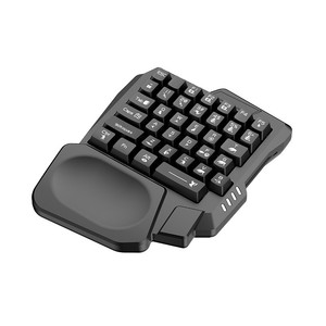 Clavier de jeu mécanique à une main, vente en gros d'usine, interrupteurs bleus, rétroéclairage mixte, architecture X, pour Throne, Chicken, Peace <span class=keywords><strong>Elite</strong></span> - Product Image 5
