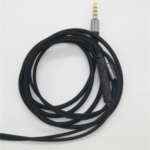 Headphone Cable For Hd414 Hd650 Hd600 Hd580 Hd25 With Mic And Volume <b>Control</b> 120cm Nylon Tpe <b>Wire</b> - Product Image 4