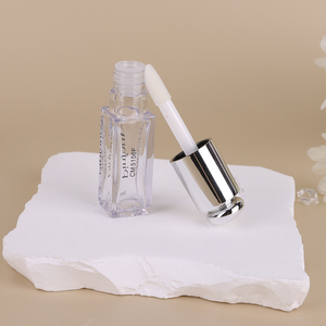 Phong cách chất lượng cao 5 ml Lipgloss Wand tùy chỉnh logoclear pha lê <span class=keywords><strong>Lip</strong></span> <span class=keywords><strong>Gloss</strong></span> ống với rõ ràng màu hồng Tops với cây Đũa Phép - Product Image 3