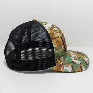 Gorras Trucker Personalizadas con Parche de Cuero, Ajustables, de Poliéster y Algodón, Camuflaje, Gorra Trucker Original 112 - Product Image 2