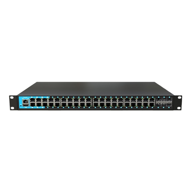 10Gbps 48-ports L2/L3 Managed PoE Ethernet Switch with SNMP and QoS for CCTV Security