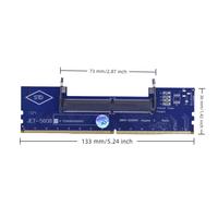 Adaptador de Memoria TISHRIC DDR3 DDR4 DDR5 para Laptop a Computadora de Escritorio, Probador de Memoria, Conector de RAM, Tarjeta DIMM, Convertidores de SO-DIMM a PC