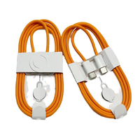 Cable de Carga Rápida 3 en 1 USB-C Tipo C Trenzado de Alta Calidad, 60W 3A, Conductor de Cobre Puro, 1m, para iPhone 15/16/17 Pro y Computadora