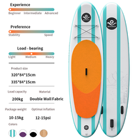 Planche à pagaie gonflable personnalisée SUP en matériau Drop Stitch, excellent accessoire pour les sports nautiques