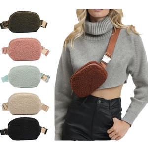 Qetesh Sherpa tas sabuk Fashion persegi Runner's derek membawa cara tas pinggang dengan tali selempang tubuh untuk wanita dan pria - Product Image 1