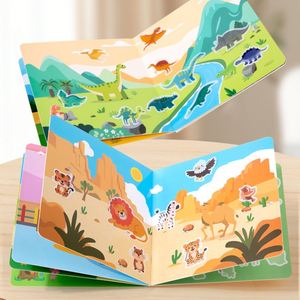 Montessori Toys 0-3 Years Old Children's Quiet <b>Book</b> Sticker Paper <b>Book</b> Tear-Resistant Baby Early <b>Education</b> Picture <b>Books</b> - Product Image 2