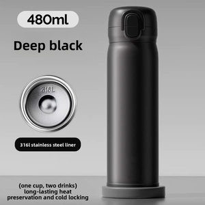Vaso Térmico de Acero Inoxidable 316L con Aislamiento al Vacío, Gran Capacidad, Tapa con Pop-up y Pajita para Mujer, Doble Uso, Aislamiento Térmico de 12-24 Horas - Product Image 4