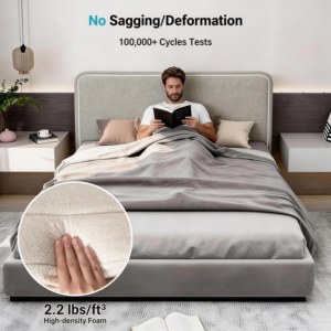 Minimalist Upholstered Headboard Compressed Packing Tool Free Modular <strong>Space</strong> <strong>Saver</strong> - Product Image 2