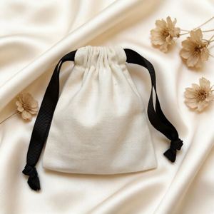 Wholesale <b>Small</b> Cotton Dust <b>Bag</b> with Logo Multi-Purpose Pouch for Jewelry Crafts Charms & Promotional Gifts - Product Image 5