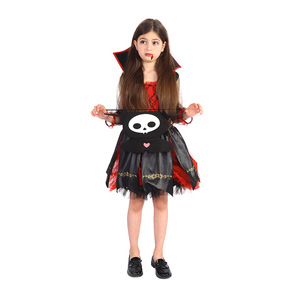 Costume de Sorcière d'Halloween Tendance et Populaire pour Enfants Filles, Décoration de Fête, Polyester, Couleur Personnalisée, MOQ 50 Pièces - Product Image 6