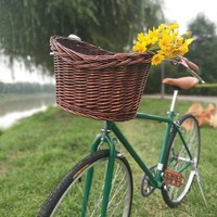 Panier à pain en osier, jonc de mer et jacinthe d'eau, tressé, pour rangement, en plastique imitation rotin