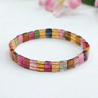 Bracelet en tourmaline colorée Ximang Ximang du Brésil pour femme, vente en gros d'usine, génération S3021105