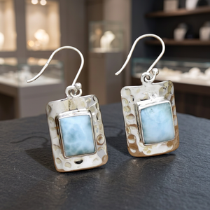 Boucles d'oreilles pendantes raffinées en argent sterling 925, style ethnique, faites à la main, pour fiançailles, mariage, fête, vente en gros - Product Image 3