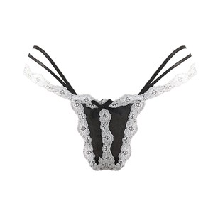 Ventes transfrontalières de strings en dentelle européens et américains, lingerie sexy, slips de bikini fins et séduisants à taille basse - Product Image 4