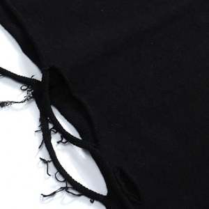 Sudadera de cuello redondo desgastada de peso pesado de algodón 100%, ropa de calle, sudadera en blanco con patrón sólido para la temporada de primavera - Product Image 2