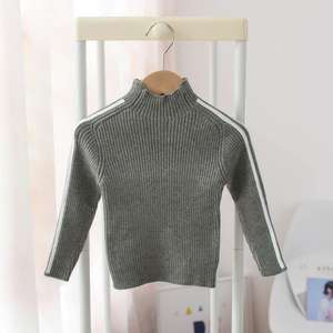 Suéter KS7076 a Rayas con Mangas Largas para Niños de 1 a 5 Años, Suéter de Cuello Alto para Niños - Product Image 5