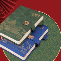 Best-seller Ensemble de cahiers A5 couverture rigide en cuir PU personnalisée avec reliure à coudre en feuille d'or couverture étanche nouvelle version cahier