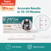 Kit de test rapide combiné Canine Parvovirus/Giardia CPV/GIA pour hôpitaux vétérinaires et vétérinaires spécialisés en parvovirus et virus de la maladie de Carré chez le chien