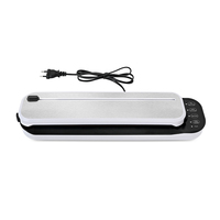 Scelleuse alimentaire électrique mini portable en plastique, design compact, faible coût, bouton tactile, indicateur LED, coupe-sac