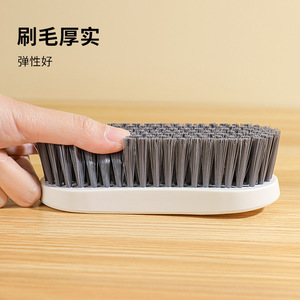 Brosse à linge avec manche, poils en nylon, nettoyage multi-usages pour vêtements, chaussures, écologique - Product Image 3