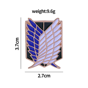 Broche de <span class=keywords><strong>ataque</strong></span> en Titan Wings of Freedom, joyerí<span class=keywords><strong>a</strong></span> de tatua Kai, <span class=keywords><strong>serie</strong></span> de <span class=keywords><strong>Anime</strong></span> Popular, Levy Ackman, superventas - Product Image 2