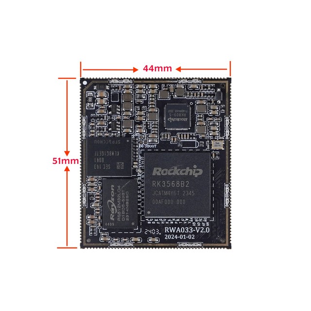 Hot Sales RK3568 Core Board with 2G 16G 1T NPU MIPI LVDS EDP GMAC UART for Android HMI Development and Electronic Modules Kits