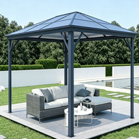 Pergola extérieure en aluminium, facile à assembler, imperméable, résistante au vent, toit à lamelles motorisé, lamelles de toit automatiques