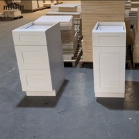 Fabricant d'armoires RTA, vente en gros d'armoires de cuisine américaines, armoires de cuisine modernes sans cadre, Ixconnect, armoires de base de cuisine en bois blanc shaker