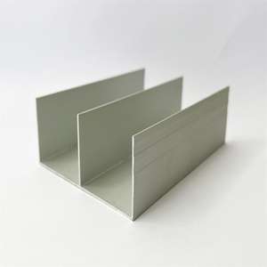 Profilé <span class=keywords><strong>porte</strong></span> <span class=keywords><strong>coulissante</strong></span> en Aluminium Extrusion 6063, en plastique transparent, pour armoire - Product Image 6