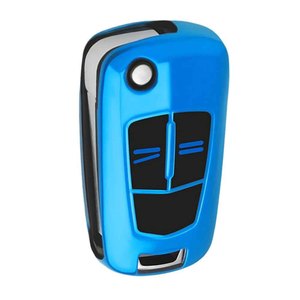 Huanyue fabrica fundas para llaves de coche compatibles con los modelos Chevrolet, Opel y Buick. Son universales, negros y azules. - Product Image 1