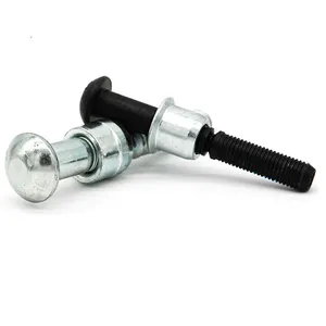 맞춤형 MGPB 링 그루브 C50L 철도 안전 잠금 아연 도금 스틸 라운드 헤드 Lockbolt lockpin huck 볼트 칼라