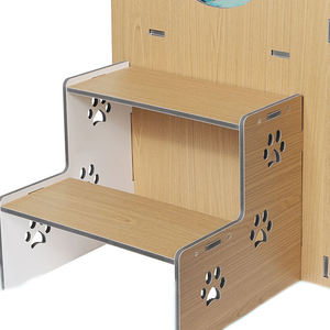 2024 confortable chat chalet Double couche chaud petit Animal lit pour animaux de compagnie motif Animal jeu parfait repos chat nid chat escalade paradis - Product Image 4